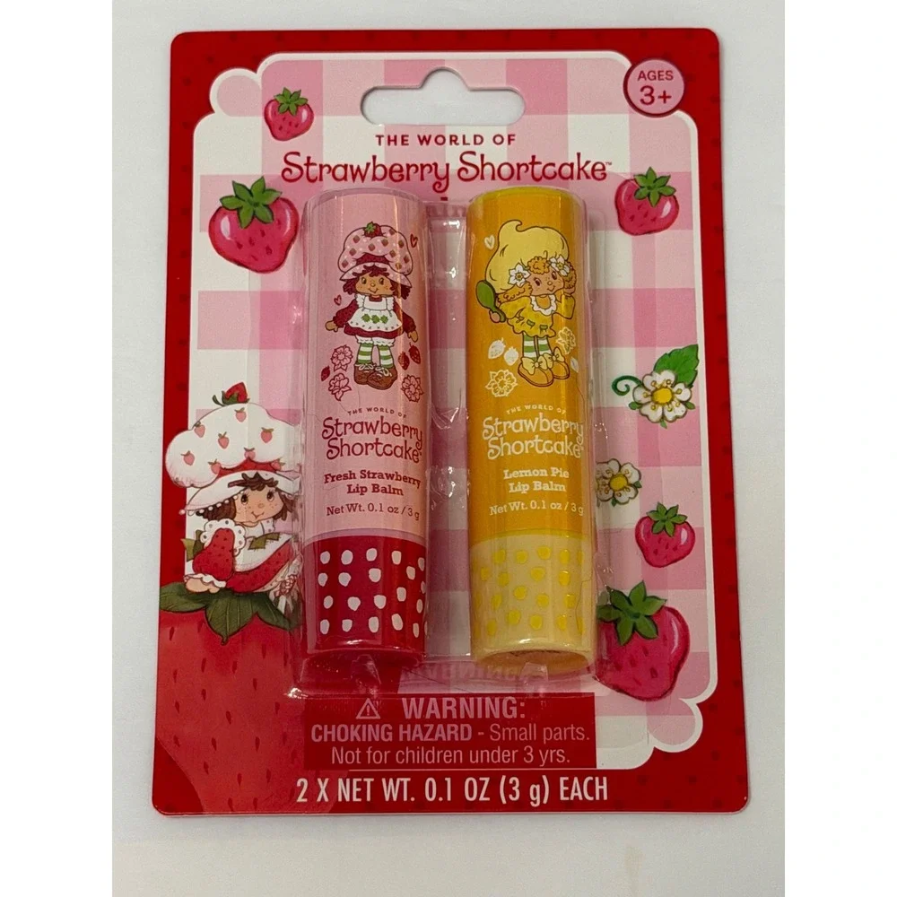 Strawberry Shortcake Lip Balm Duo Fresh Strawberry Lemon Pie 2 Pack New